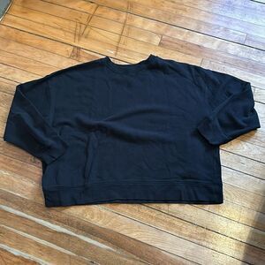 So Women’s black crewneck pullover sweatshirt 3X